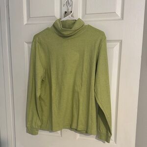 L.L. Bean Green Women's Turtleneck Sweater